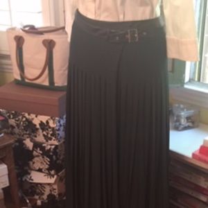 Ted Baker London Forest Green silk wrap Maxi Skirt